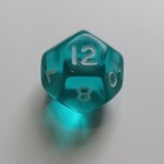 Gem Aqua D12 12-Sided Polydice